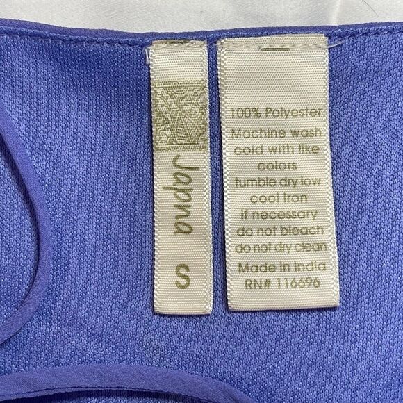 Japna | Periwinkle Floral Spaghetti Strap Tank | Small - Picture 6 of 6